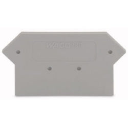 Wago Corporation 280-330 | End and Intermediate Plate, 1.5 mm / 0.098 in Thick, Gray