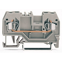 Wago Corporation 280-906 | Terminal Block, DIN Rail, 2-Position, 28–12 AWG, Yellow