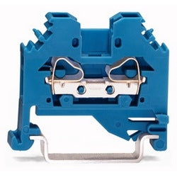 Wago Corporation 281-104 | 2-Conductor Pass-Through Terminal Block, Blue