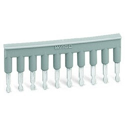 Wago Corporation 281-490 | Busbar Jumper, 10 Positions, for Rail-Mounted Terminal Blocks
