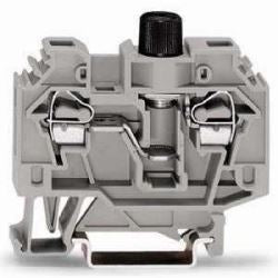 Wago Corporation 282-122 | 2-Conductor Fuse Terminal Block, for 5 x 20 mm Metric Fuses, Without Indicator