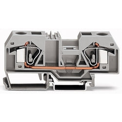 Wago Corporation 283-901 | Spring Terminal Block, 16 mm², 600 V / 65 A, 24–6 AWG, Gray