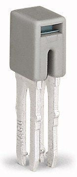 Wago Corporation 284-402 | Jumper, Adjacent, 57A, Gray