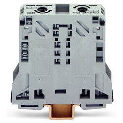 Wago Corporation 285-150 | 2-Conductor Through Terminal Block, 50 mm², 8–2/0 AWG, Gray