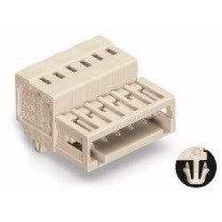 Wago Corporation 734-304 | 4-Pole Male Connector, Pin Spacing 3.5 mm (0.138 in), Mismating-Protected