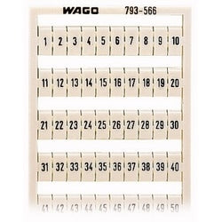 Wago Corporation 793-566 | WMB Multi Marking System, Horizontal 1–50 (2x), for Width 5–17.5 mm