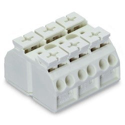 Wago Corporation 862-603 | 3-Pole Terminal Block, White, No Top Marking