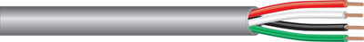 West Penn Wire 25240BGY1000 | 4-Conductor, 22 AWG Solid Unshielded CMP Cable, Boxed