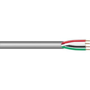 West Penn Wire 25244BGY1000 | Audio/Control Cable, 0.008 inch, Gray, Flexible Plenum, 1000 ft., Unshielded, 300V, 18 AWG