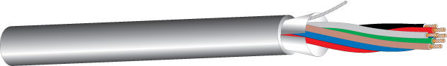 West Penn Wire AQC3270GY1000 | Multi-Conductor Cable, 1000 ft. L, 300 V, 22 AWG, Stranded