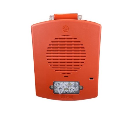 Wheelock A16-40L-00-84 | Eluxa NEMA 3R Speaker Strobe, Red, Clear Lens, FIRE