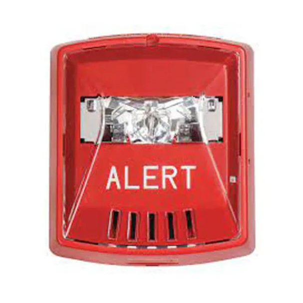 Wheelock HSR-AL | Red Horn/Strbe W Alert Wording