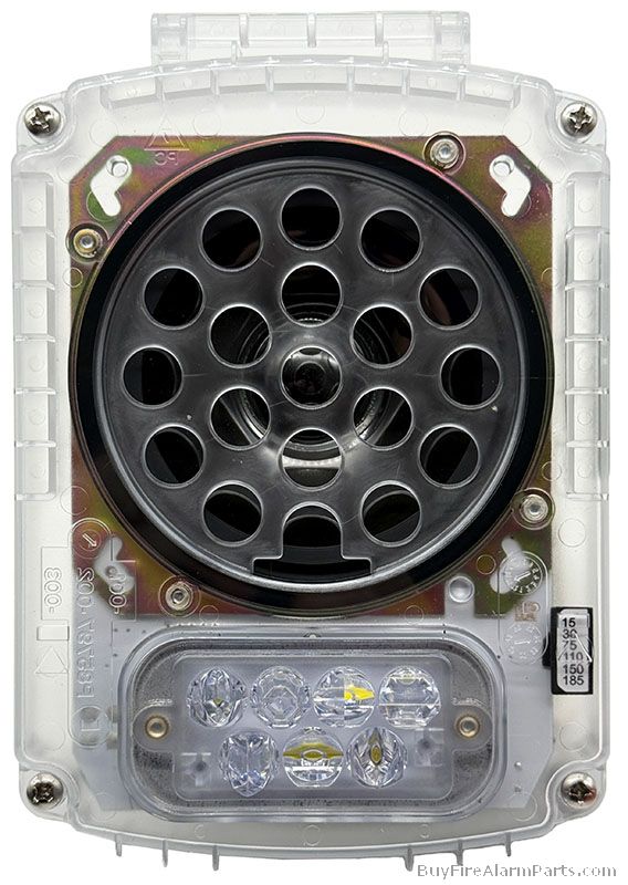 Wheelock KT3LTC-3 | Outdoor Speaker-Strobe Flush Mount Clear Lens, FIRE , White