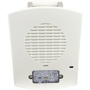 Wheelock KXT1HTC-3 | Multitone Strobe, White, Clear Lens, FIRE Lettering, With 3R Plate