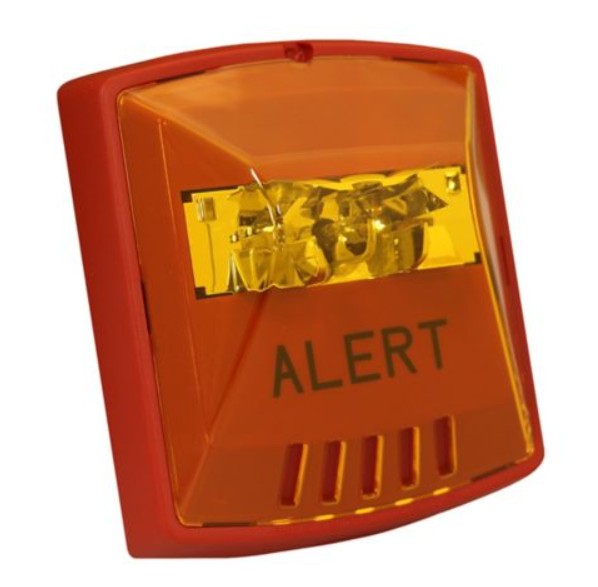 Wheelock STR-ALA - STROBE - WALL/RED - ALERT/ AMBER LENS