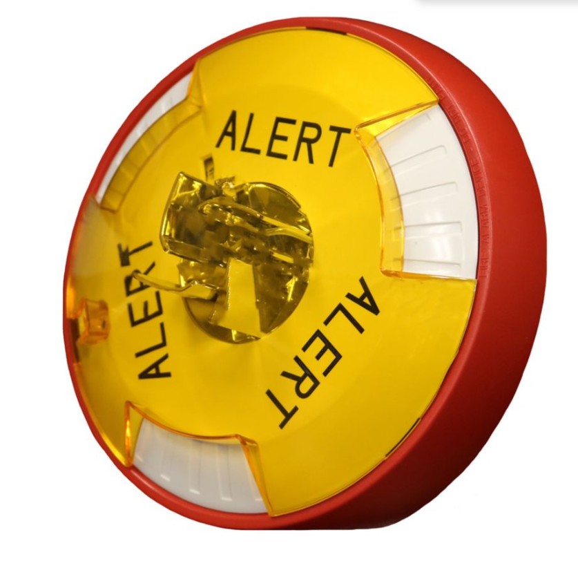 Wheelock STRC-ALA - STROBE - CEILING /RED- ALERT/AMBER LENS