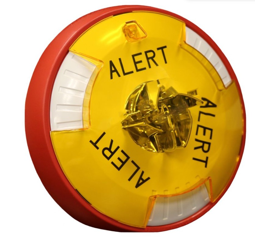 Wheelock STRC-ALA - STROBE - CEILING /RED- ALERT/AMBER LENS