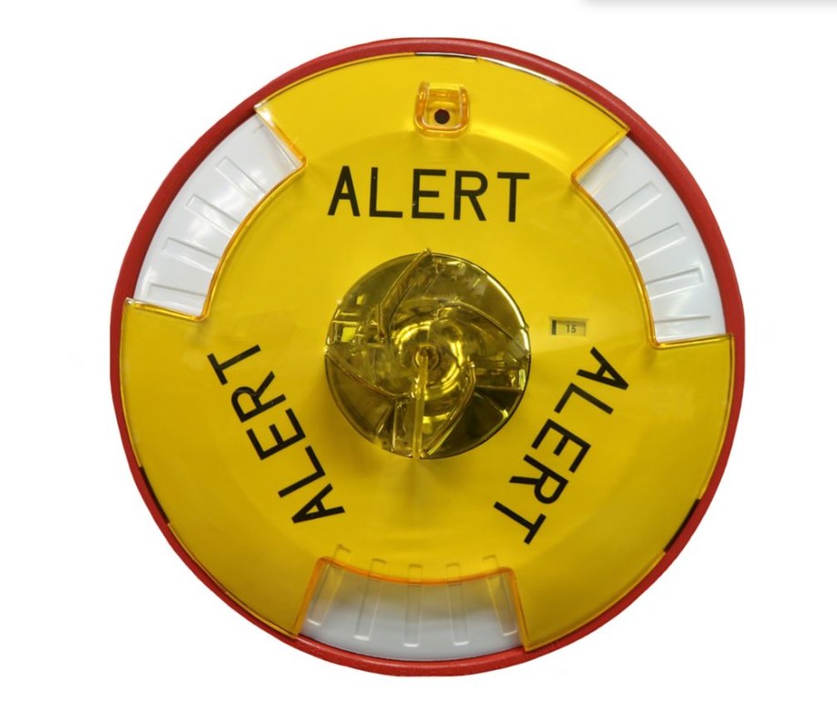 Wheelock STRC-ALA - STROBE - CEILING /RED- ALERT/AMBER LENS