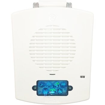 Wheelock XT1HU3090AFF000 | Multitone Strobe, White, Blue Lens, No Lettering