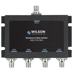 Wilson Electronics 850036 | Splitter 4 Way -6 Db 698-2700M Tter 4 Way -6 Db 698-2700Mhz W /F Female Connectors