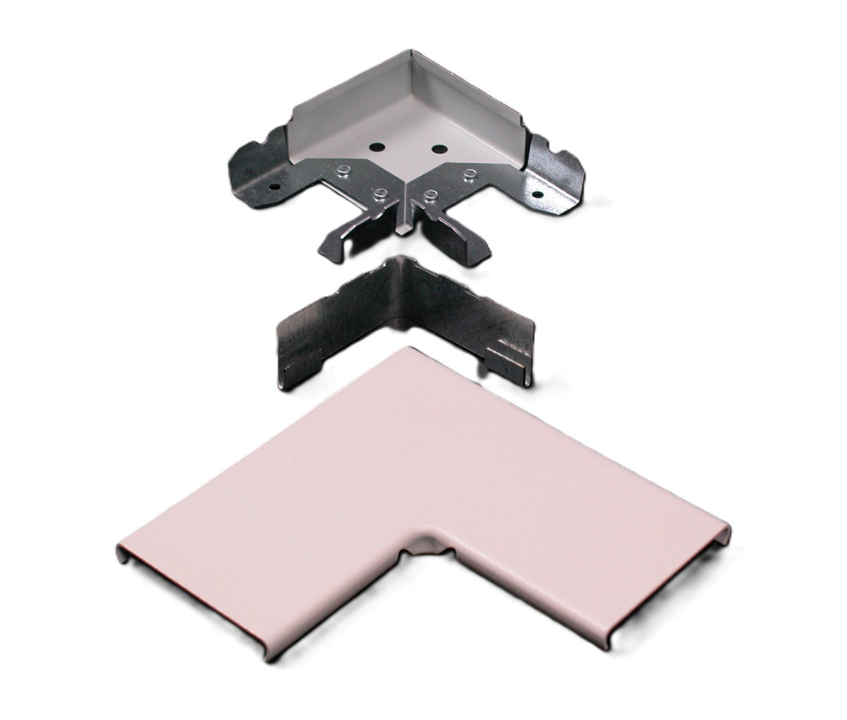 Wiremold 2411D-FW | 2400D Divided Flat Elbow Fitting