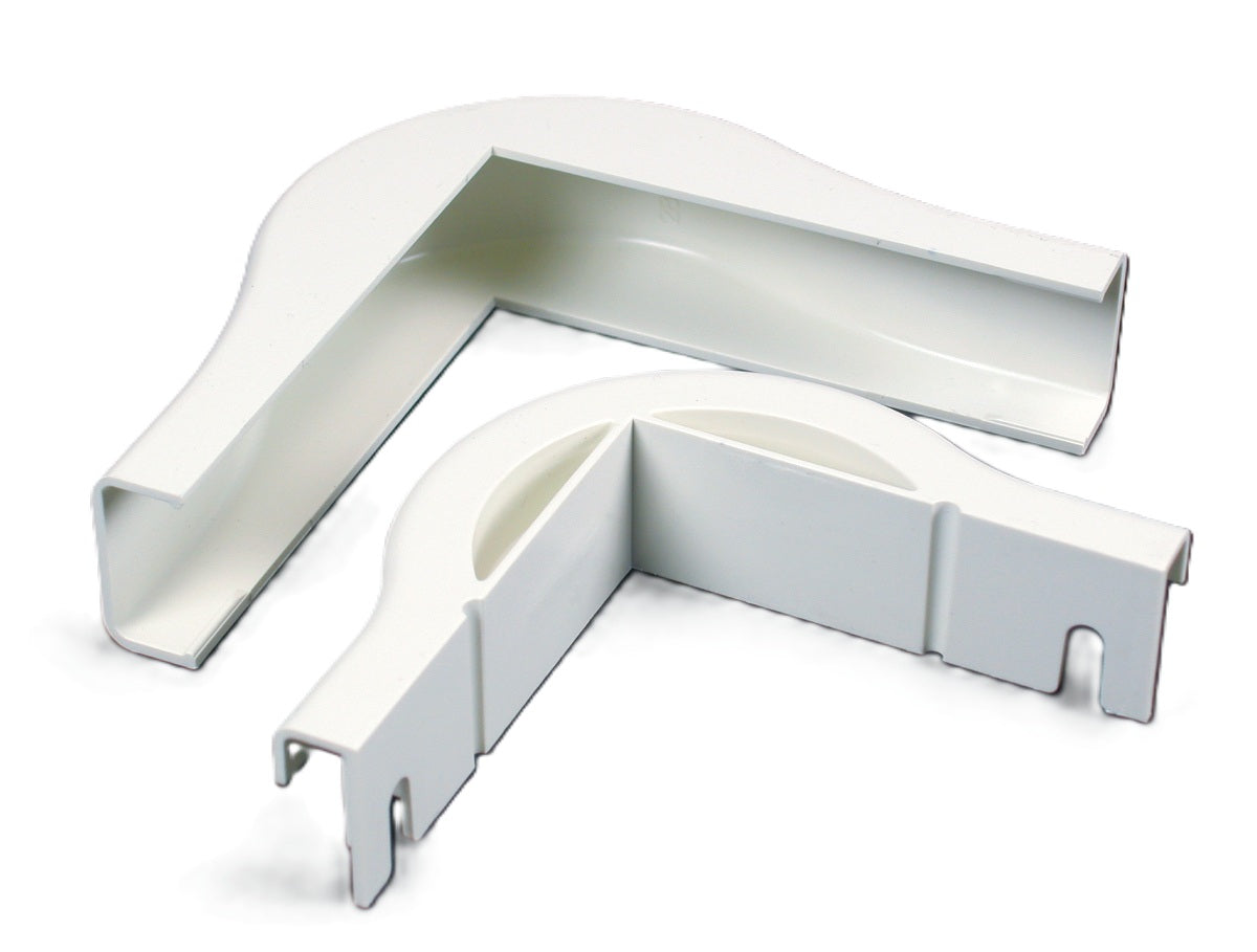 Wiremold 2818FO-WH | Uniduct 2800 Series Radiused External Elbow Fitting