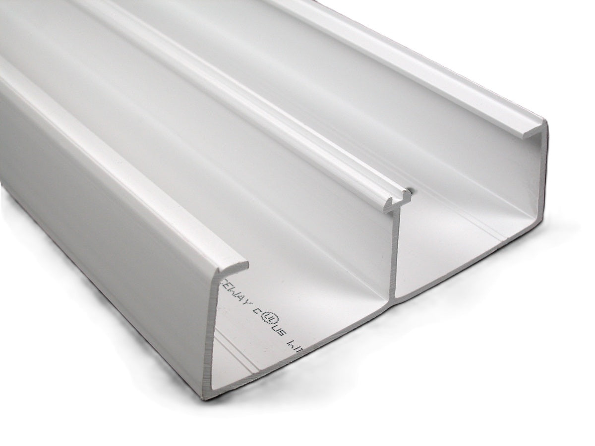 Wiremold 5400TB-WH | 5400 Series Two Compartment Raceway Base, White