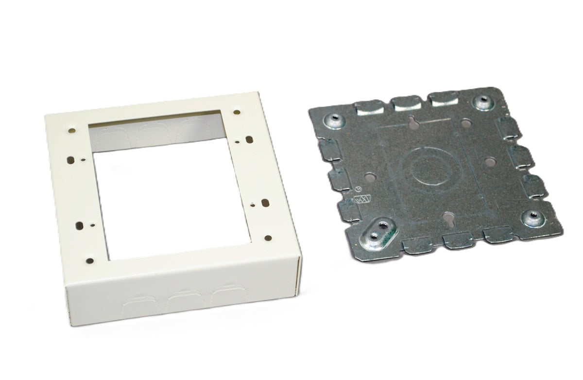 Wiremold 5747-2WH | 500/700 Two-Gang Shallow Switch and Receptacle Box Fitting
