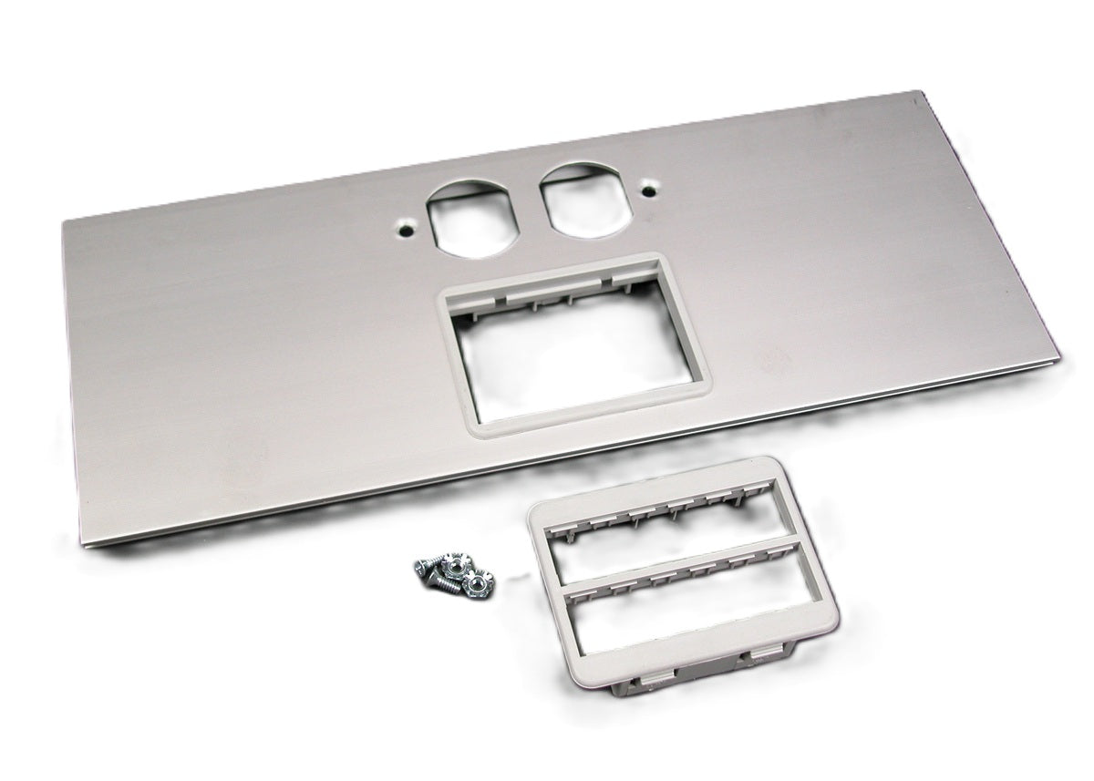 Wiremold AL5256-DMABRT | AL5200 Large Multi-Channel Raceway Duplex and Ortronics Cover Plate