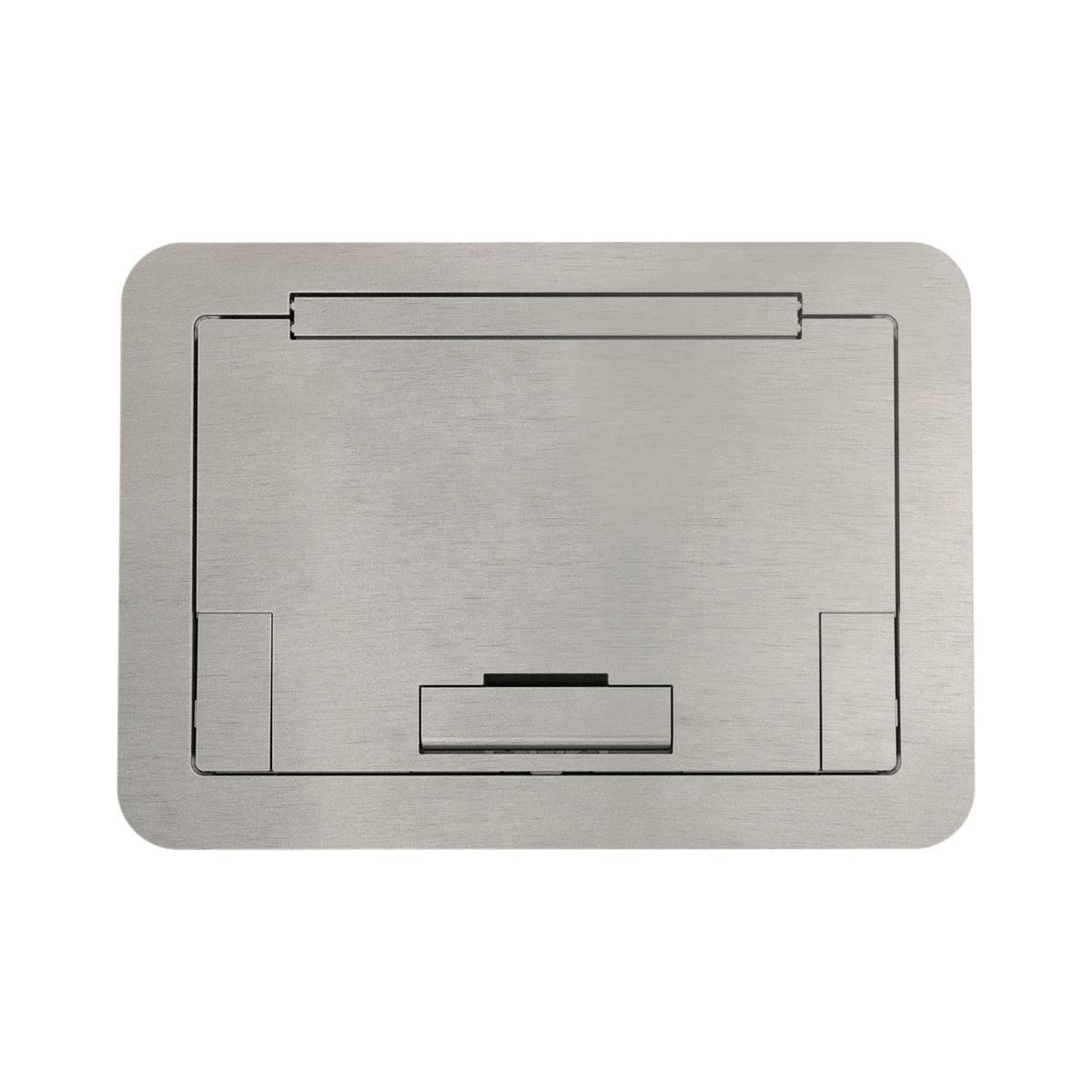 Wiremold EFB45BTSN | Evolution Floor Box Flush Cover, Solid Lid, Satin Nickel