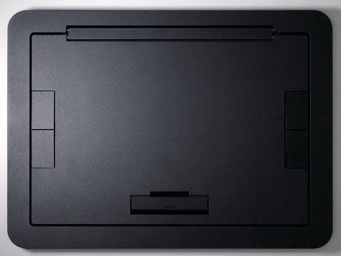 Wiremold EFB6810BTBK | Evolution Floor Box Flush Cover, Solid Lid, Black