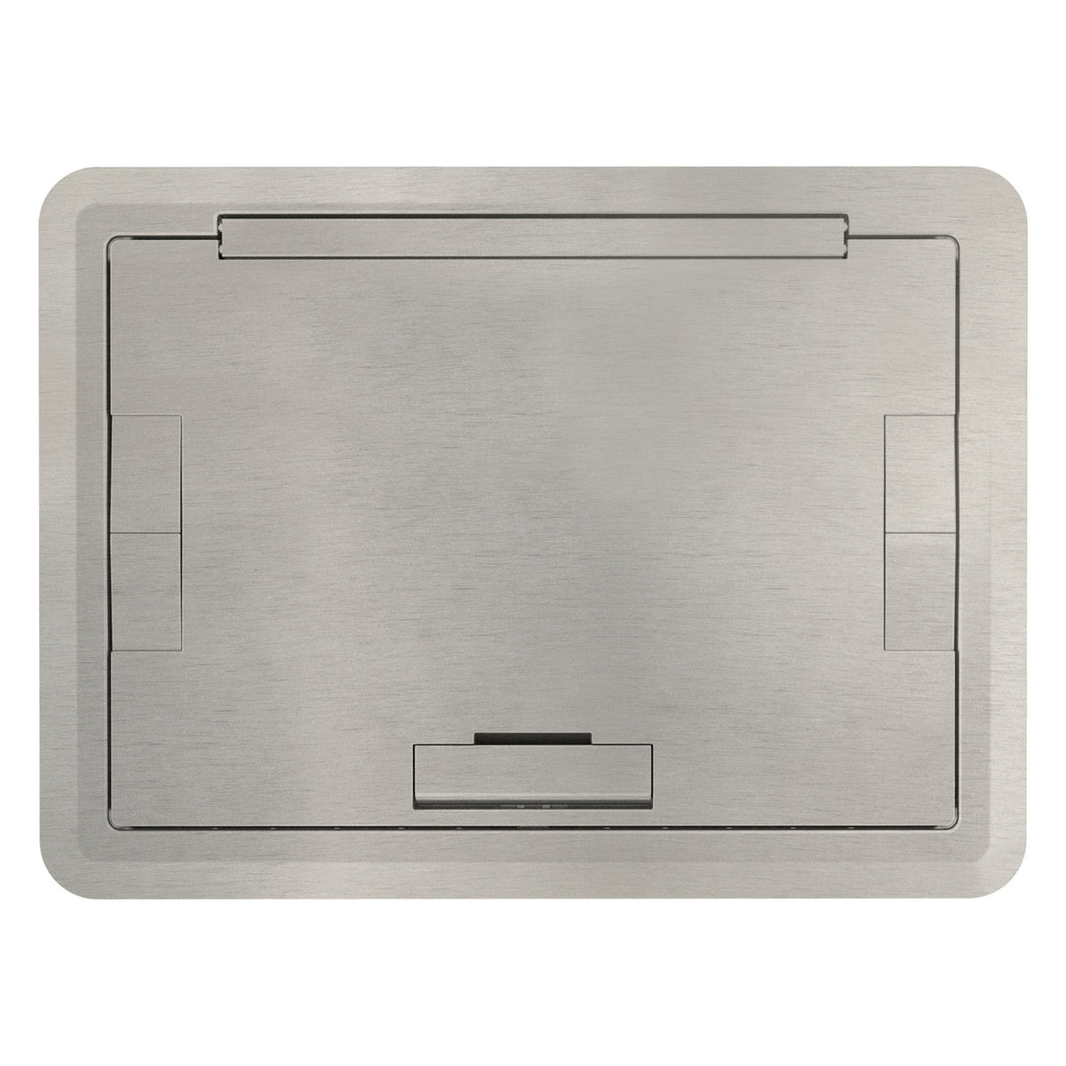Wiremold EFB6810BTCSN | Evolution Floor Box Surface Cover with Solid Lid, Satin Nickel