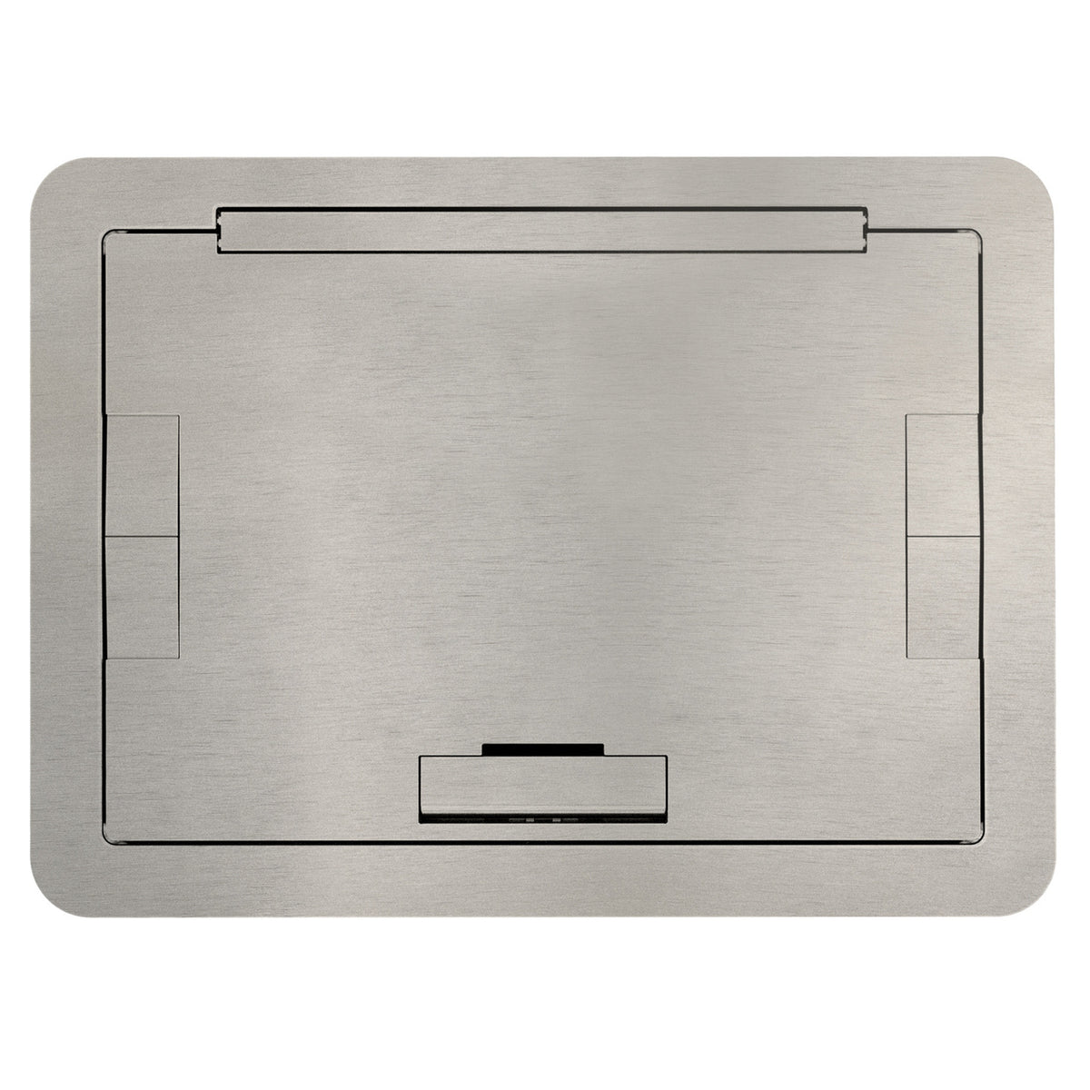 Wiremold EFB6810BTSNTR | Evolution Floor Box Flush Cover, Solid Lid, Satin Nickel, Tamper-Resistant