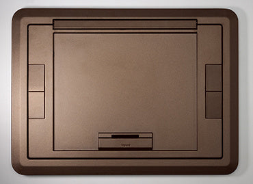 Wiremold EFB6810CTCBZTR | Evolution Floor Box Surface Cover with Floor Insert, Bronze, Tamper-Resistant