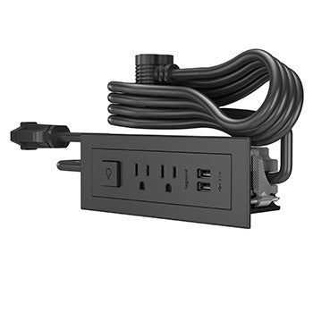 Wiremold RDSZBK | Furniture Power Switching Power Unit- Black