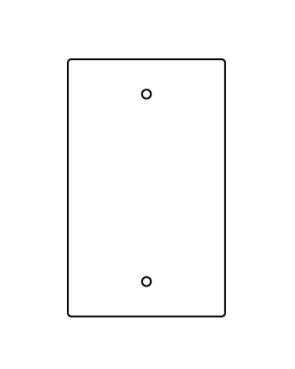 Wiremold RFB119-B | RFB9 and RFB11 Series Blank Device Plate