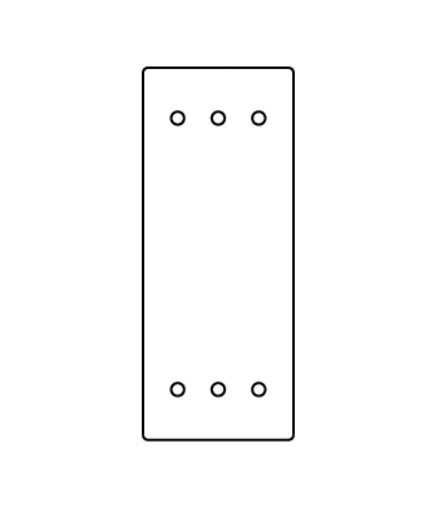 Wiremold RFB119-SB | RFB9 and RFB11 Series Blank Device Plate