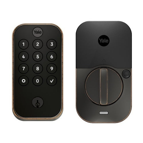 Yale Residential YRD614-BLE-0BP | Pro 2 Keypad with Bluetooth, Push Button, Oil Rubbed Bronze
