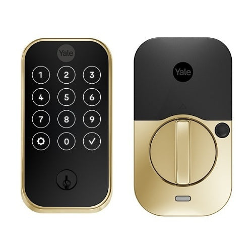 Yale Residential YRD624-BLE-P05 | Pro 2 Touchscreen Lock with Bluetooth, Lifetime Brass