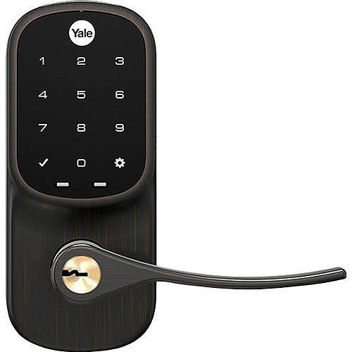 Yale Residential YRL226-CBA-0BP | Assure Smart Touchscreen Lock and Lever with Wi-Fi and Bluetooth, Oil Rubbed Bronze