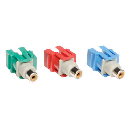 Tripp-Lite A008-000-KJ | Component Video Keystone Snap-In Module Kit ( R, G, B )