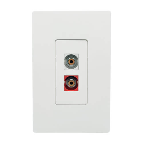 Tripp-Lite A050-000-ST-KJ | RCA Female Audio to Screw Terminal Keystone Jack Kit, Red/White