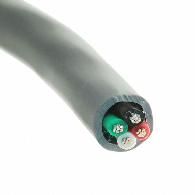 Alpha Wire 2254/4 SL001 | 4 Conductor Multi-Conductor Cable Slate 22 AWG Spiral 1000.0' (304.8m)