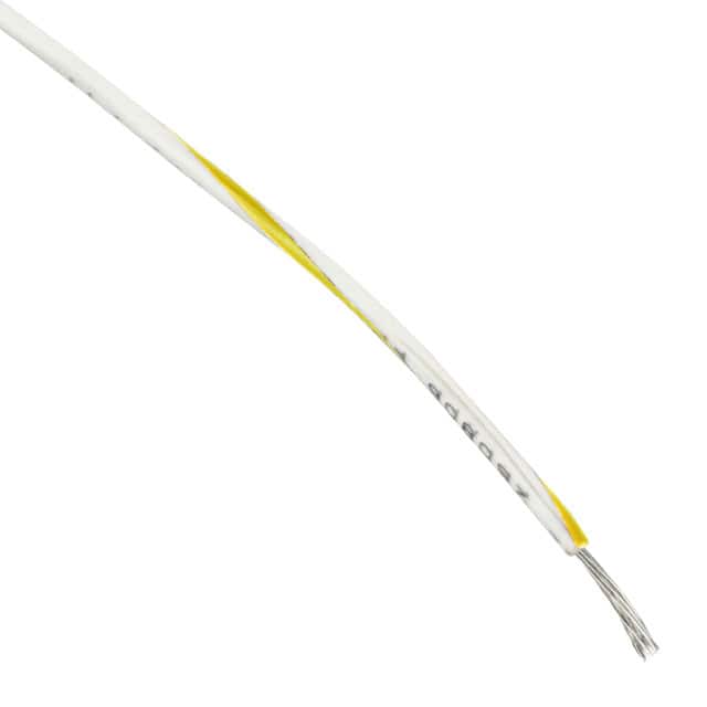 Alpha Wire 3055 WY001 | 18 AWG Hook-Up Wire 16/30 White, Yellow Stripe 300V 1000.0' (304.8m)