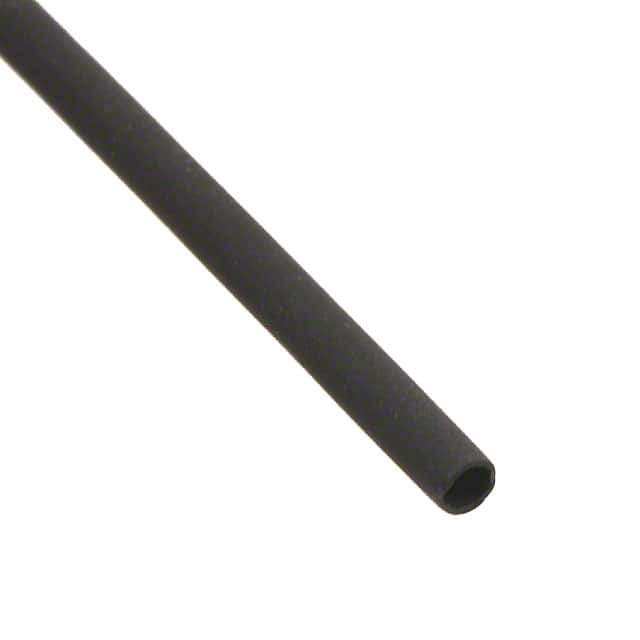 Alpha Wire F221B1/16 BK100 | Heat Shrink Tubing, Flexible 0.062" (1.57mm) 2 to 1 Black 4.00' (1.22m)