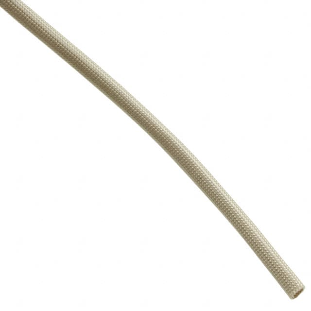 Alpha Wire PF2009 NA005 | Natural Fiberglass, Silicone Coated Braided Sleeving 0.114" (2.90mm) 100' (30.48m)