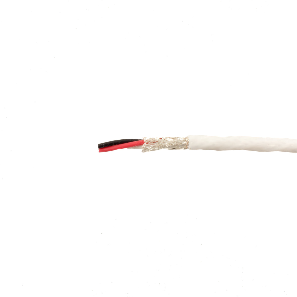 Alpha Wire 2837/3 WH001 | Hook-up Wire, MIL-W-16878, 20-3C 19 STRAND SPC PTFE, WHITE SPC BRAID SHIELDED FEP SHTH 600V, 200C M16878 TYPE E