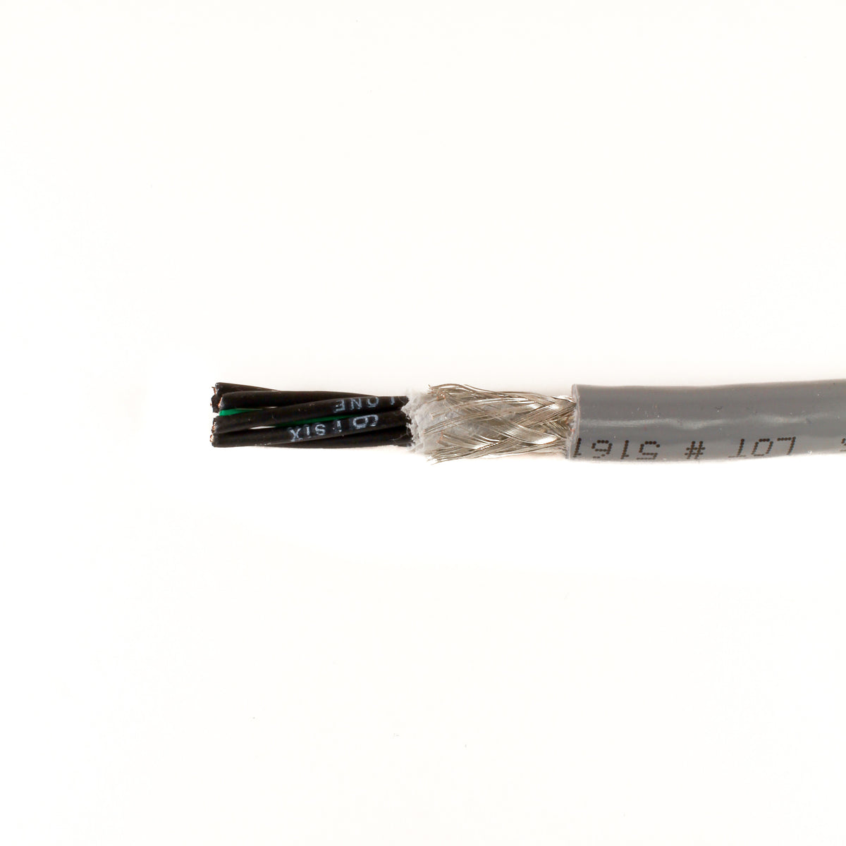 Alpha Wire 80143 SL199 | 4 Conductor Multi-Conductor Cable Slate 16 AWG Braid 1000.0' (304.8m)