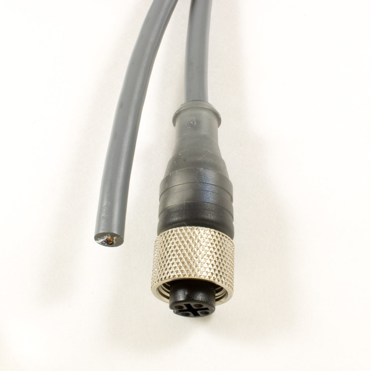 Alpha Wire AR0400101 SL358 | CORDSET, M12F STR TO CUT 22 AWG 4-POLE ECOFLEX PUR 5M/16.4FT MPPE