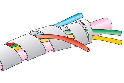 Alpha Wire SW50 BK005 | FIT-Wire-Management, Sleeving, -20 to 80 Degrees, Self Extinguishing, No Tube Fraying